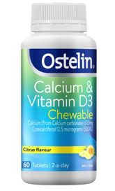 Ostelin Vitamin D & Calcium 60 Chewable Tablets